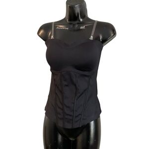 Black Bustier Top Size Large